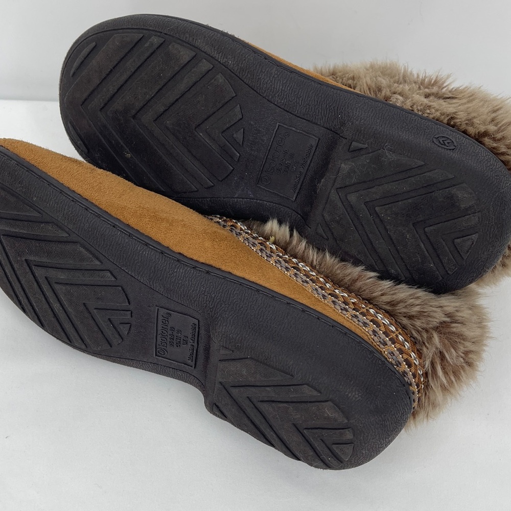 ISOTONER WOMENS SIZE 9.5-10 Cozy Faux Fur Lined Slippers - Picture 8 of 8
